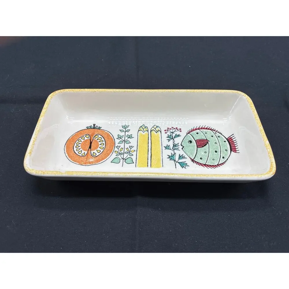 Wachtersbach West Germany MCM Relish Tray 3 Pc Vegetable Serving Set Vintage